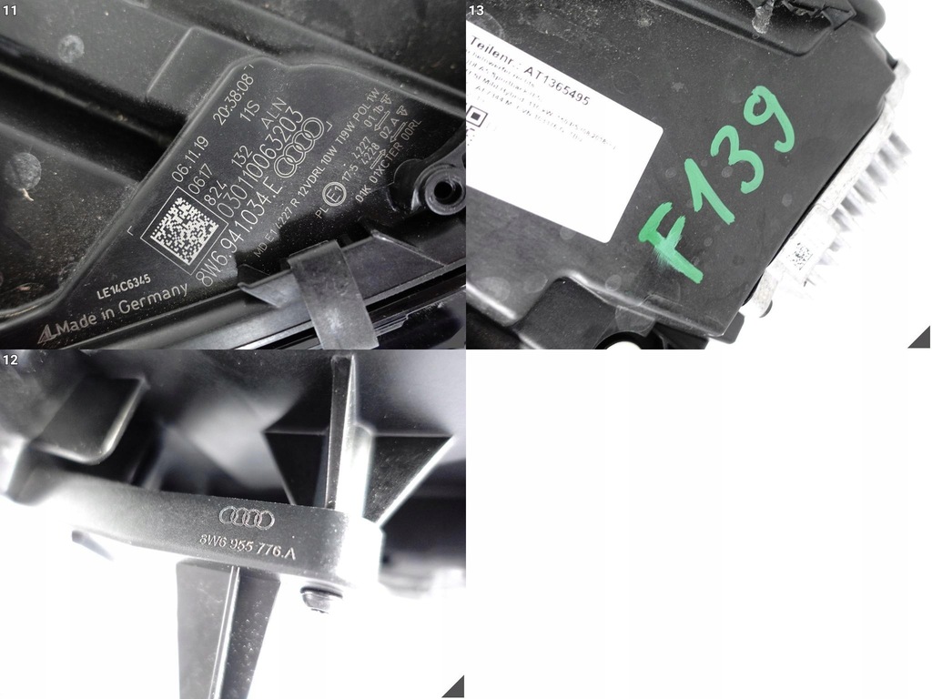 фото №12, Audi a5 s5 f5 8w6 b9 16-19 лампа full led правая перед uk