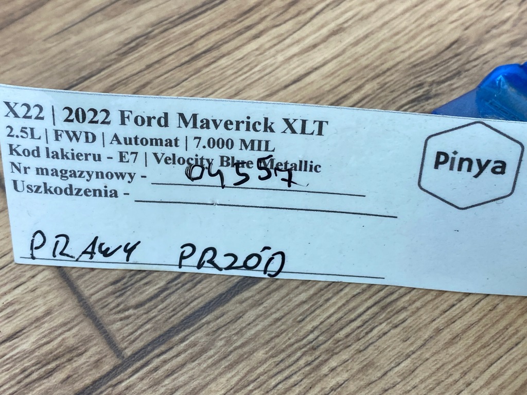 фото №6, Петля дверь правый перед ford maverick 2022+ usa