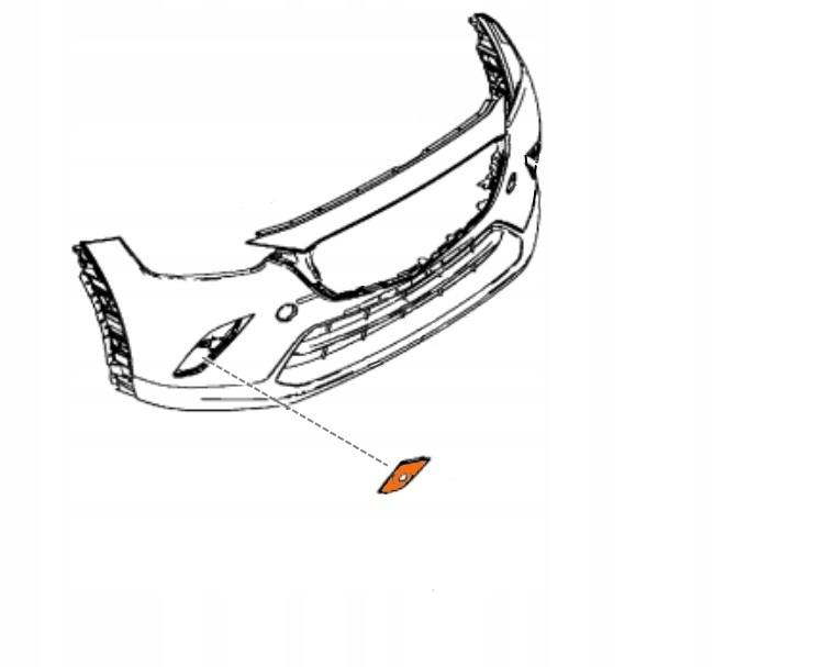 фото №10, Заглушка бампера перед права mazda cx-3 dk 2015-2018 оригінал