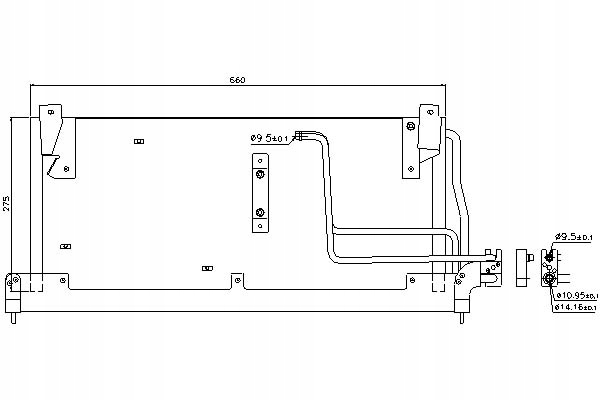 фото №1, Конденсатор кондиціонера chevrolet corsa opel combo