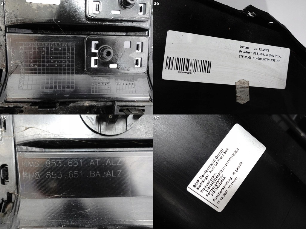 фото №14, Audi sq8 s q8 4m8 18-23 бампер решётка радиатора решётка радиатора спойлер молдинг перед pdc