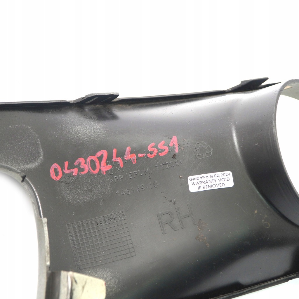 фото №11, Mini r56 s защита молдинг противотуманной фары бампера правая серебристая