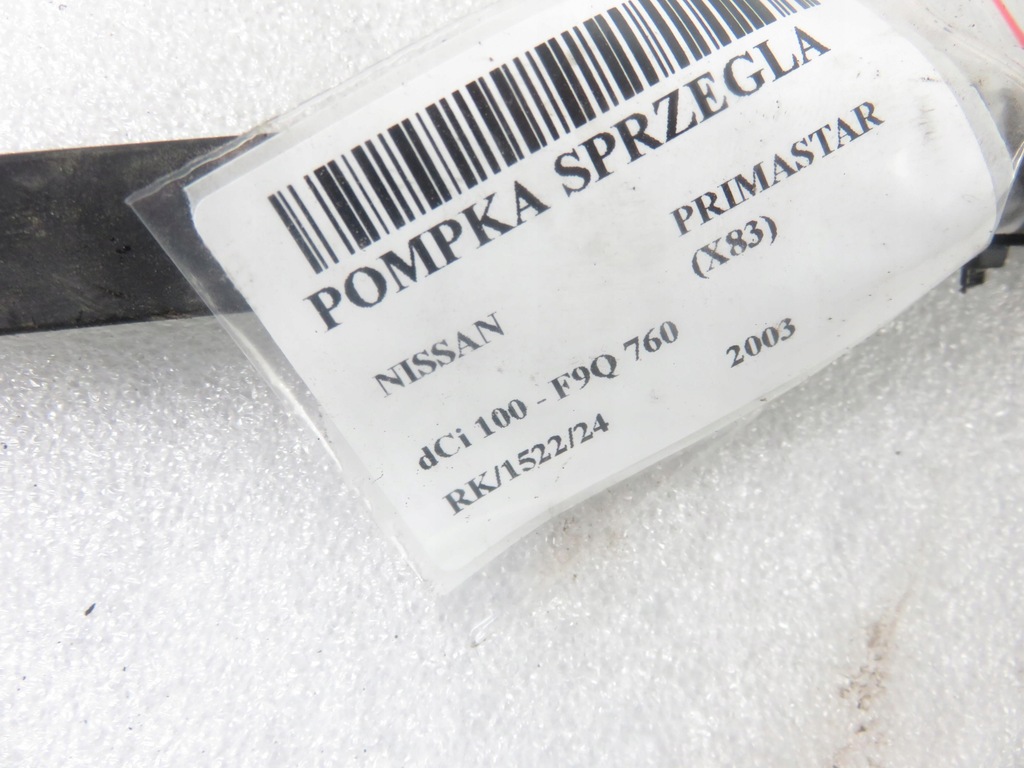 фото №6, Помпа сцепления nissan primastar 1.9 dci 100 - f9q 760 8200031239 91185692