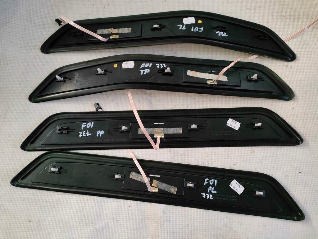 фото №9, Bmw f01 накладки порогові перед задня комплект