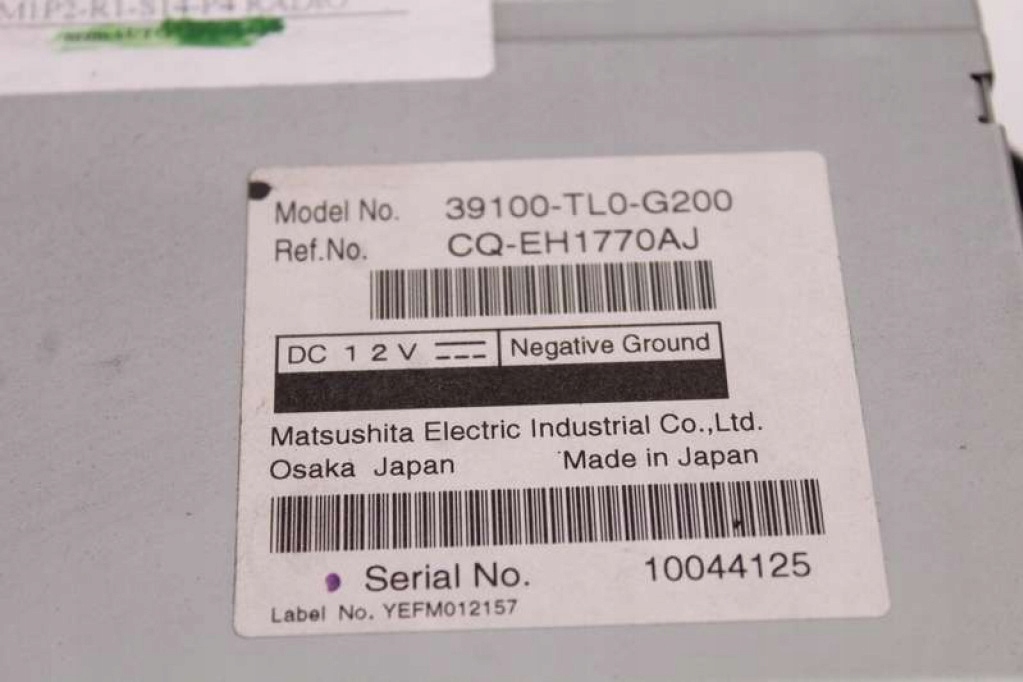 фото №5, Радио радиопроигрыватель cd aux 39100-tl0-g200 honda accord 8 viii 07-11