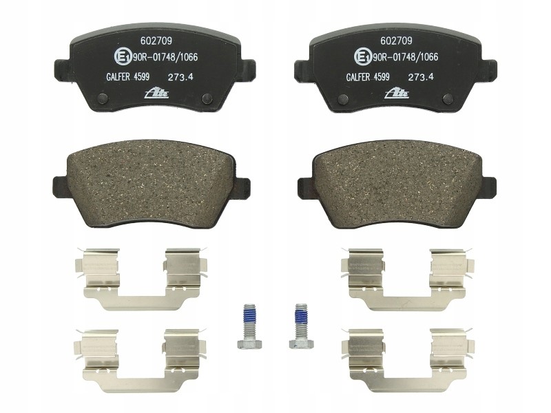 фото №2, Гальмівні колодки + гальмівні диски перед ate renault captur 0.9 tce