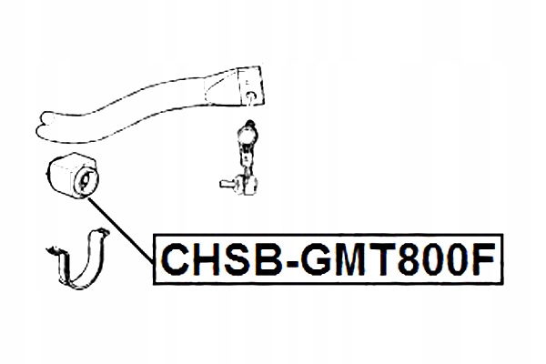 фото №2, Втулка стабилизатора передний buick rainier 4wd 2002-2009 eu febest