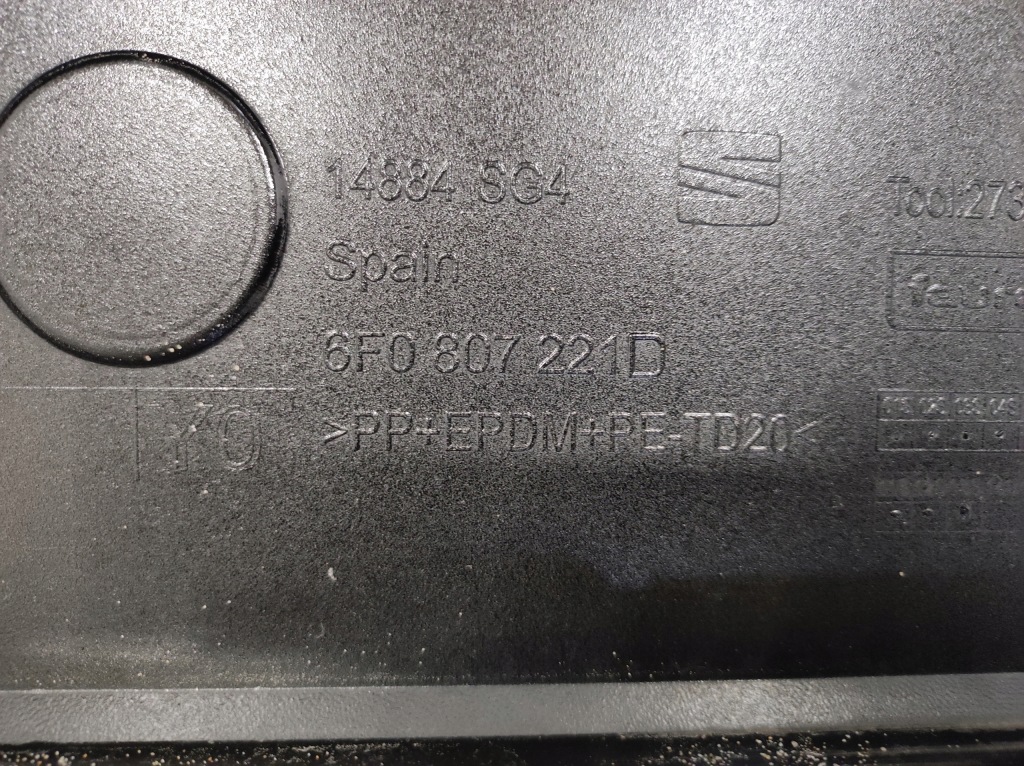 фото №10, Бампер перед seat ibiza v + радар 6f0807248b 6f0807221d 2q0907572m / b