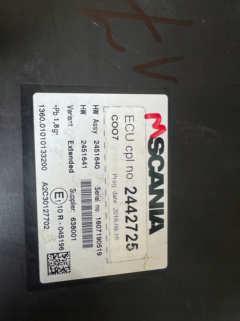 фото №1, Блок керування координатор coo7 scania r 2442725