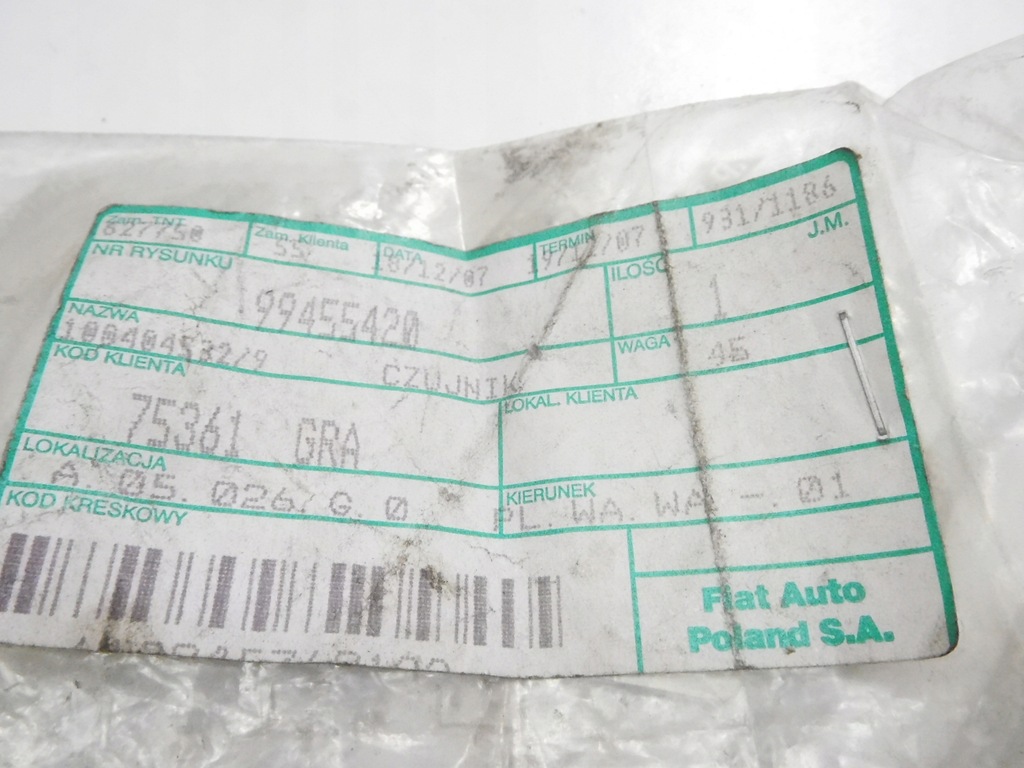 фото №7, Датчик температуры wody fiat ducato оригинальный номер 99455420