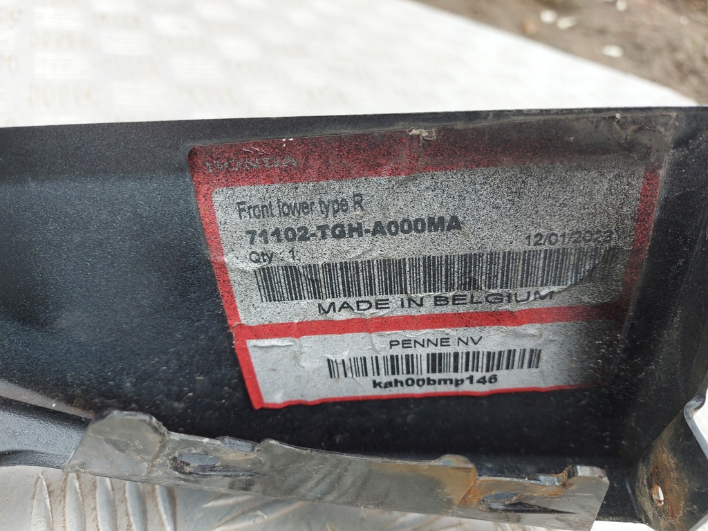 фото №11, Спойлер бампера передній накладка dół honda civic x type-r перед org