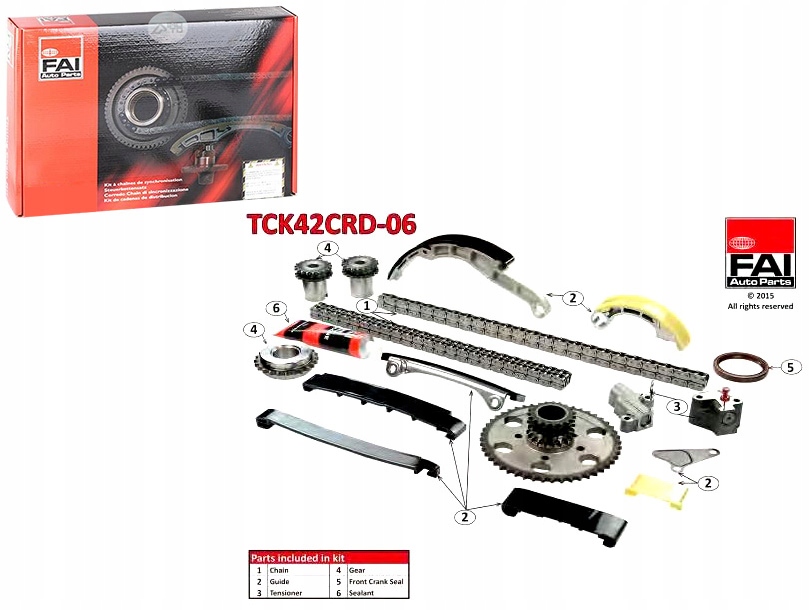 фото №1, Набор цепи распределительного вала nissan navara d40 2,5 d