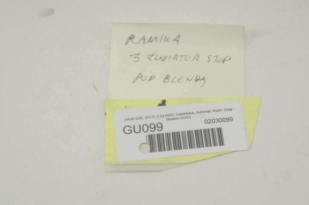 фото №6, Gu099 infiniti q30 молдинг третьего свет стоп