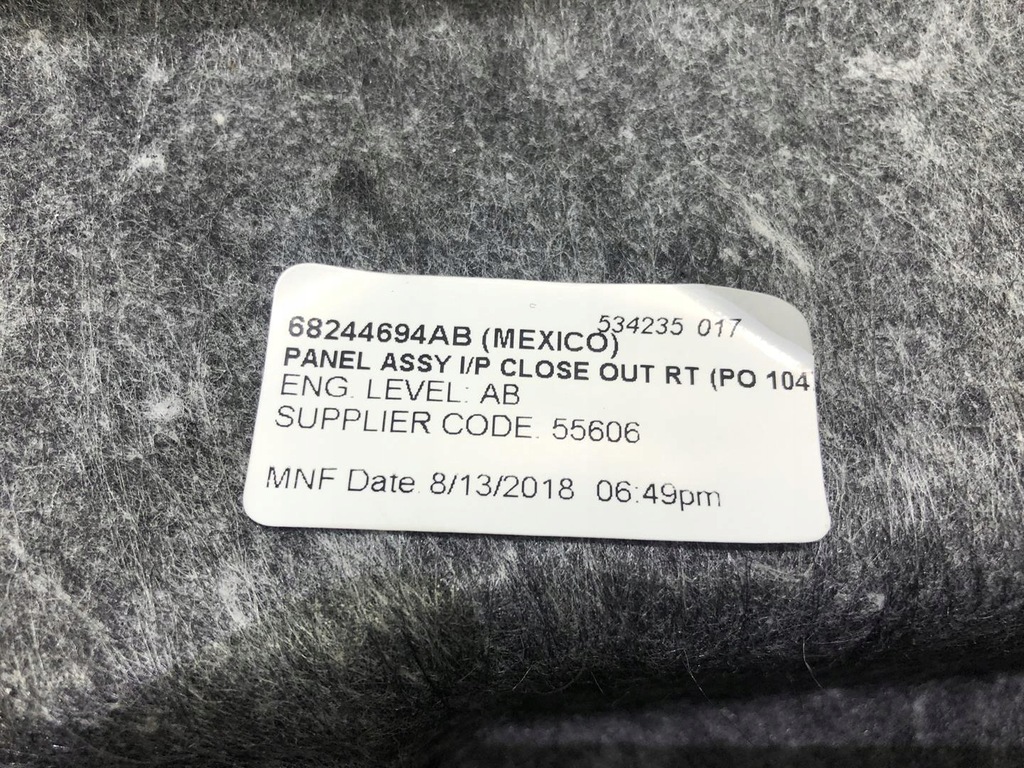 фото №7, Крышка панели jeep compass ii 68244694ab