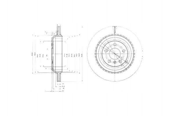 фото №1, Delphi тормозные диски тормозные 2szt mercedes gl x164 m