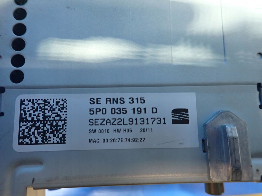 фото №7, Радіо навігація seat leon 1p altea 5p0035191d kod