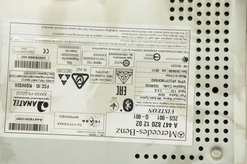 фото №6, Ry111 mercedes vito w447 радио a4478201202