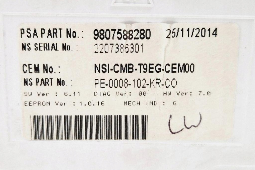 фото №10, Лічильник peugeot 308 sw ii 9807588280 1.56l дизель 2015