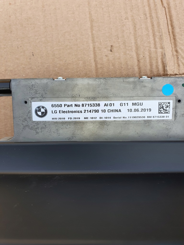 фото №8, Екран дисплей навігації navi радіо монітор bmw 7 g11 g12 8715338