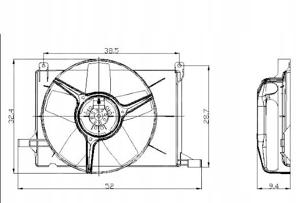 фото №1, Nrf вентилятор радіатора opel combo 1.4 71_