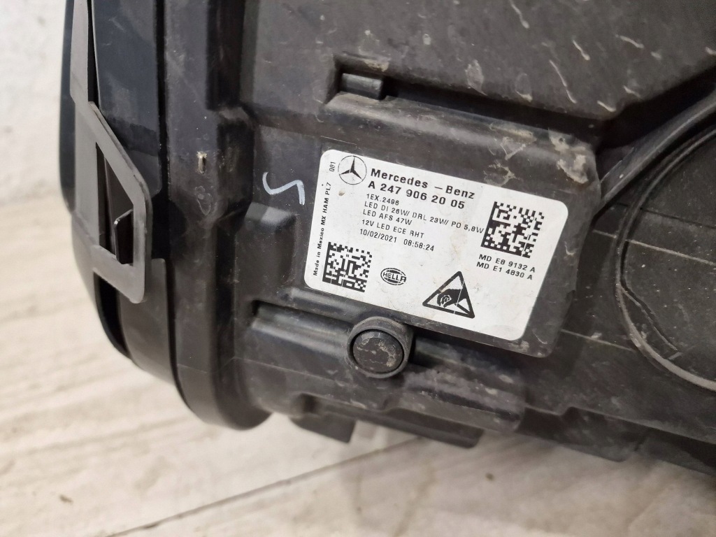 Mercedes glb 247 фара правый  full led performance с Разборки