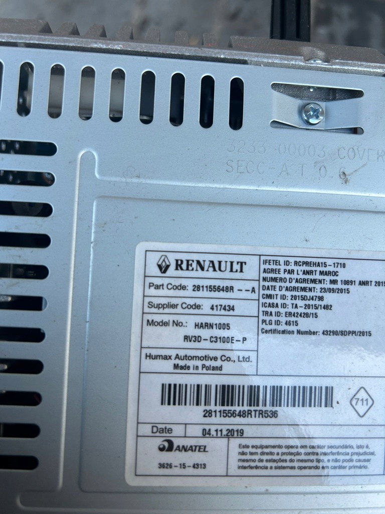 фото №6, Dacia duster ii 1.6 sce радио cd 281155648r