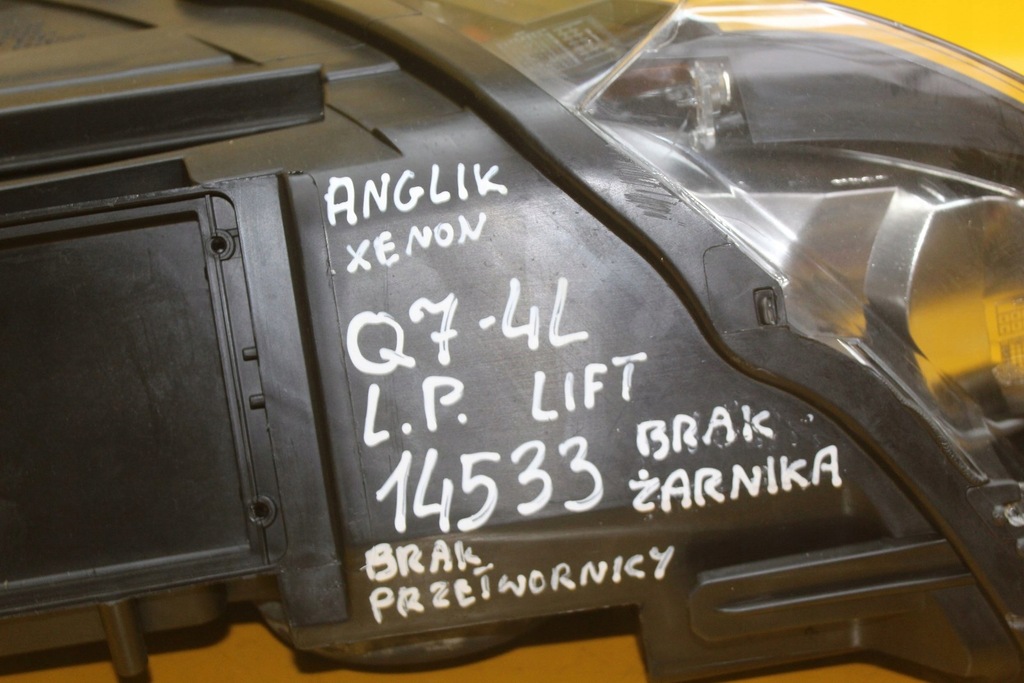 фото №15, Лампа левый перед ксенон audi q7 4l lift 4l0941003ag anglik