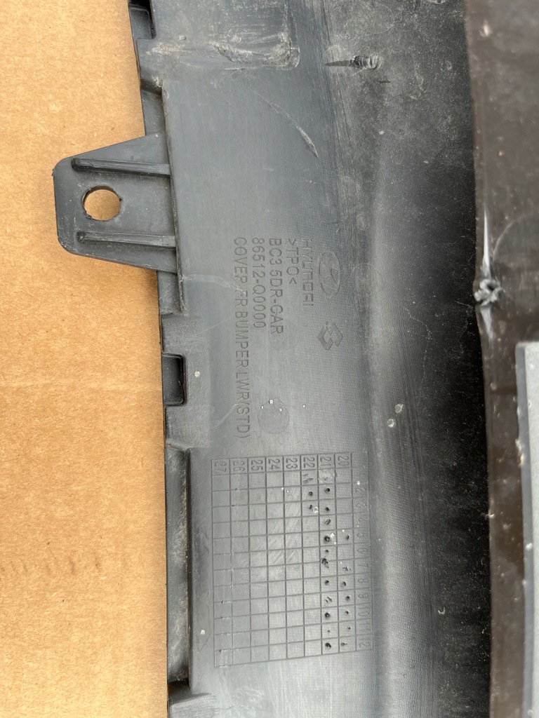 фото №8, Hyundai i20 iii спойлер накладка бампер перед