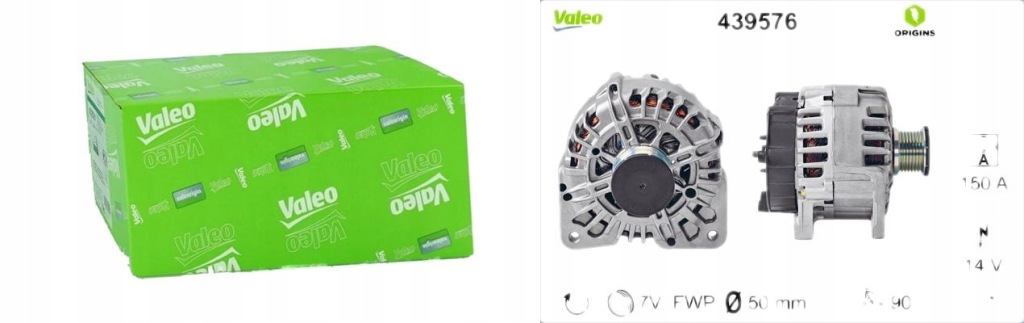 фото №16, Генератор valeo 439576 новый 14 v 150 a