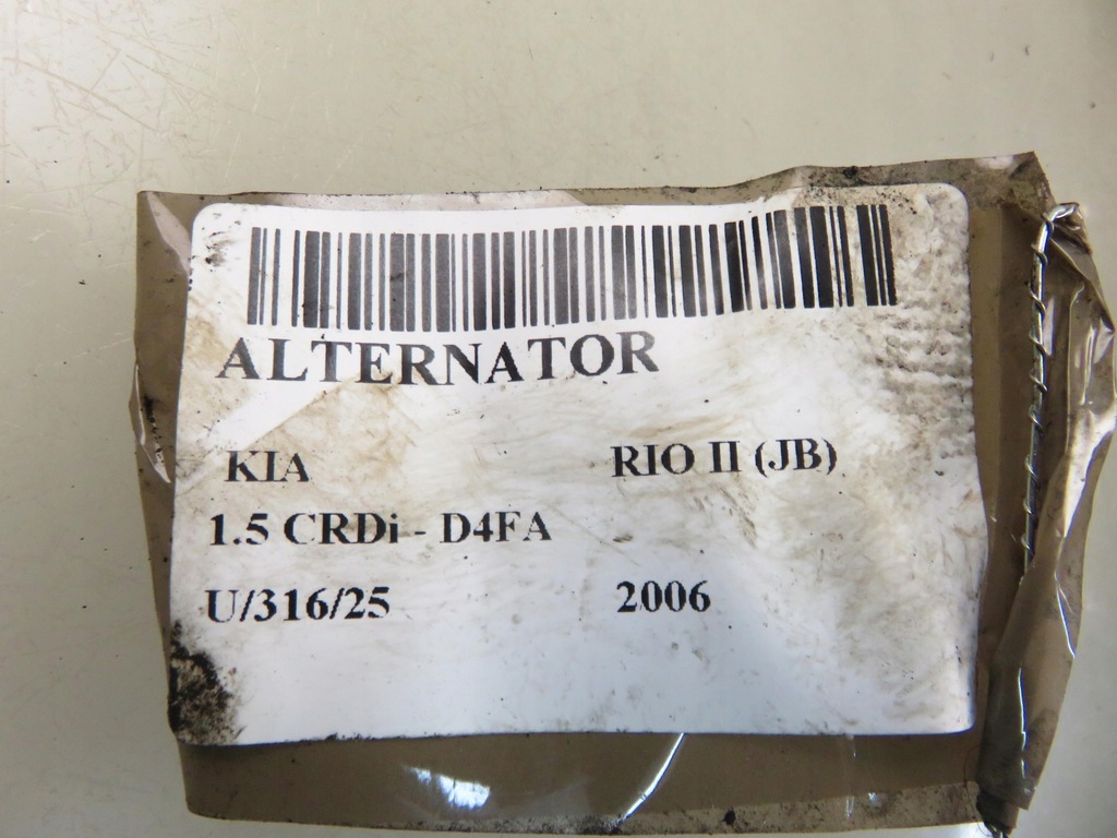 фото №9, Генератор kia rio ii jb 1.5 crdi 110 - d4fa 373002a110