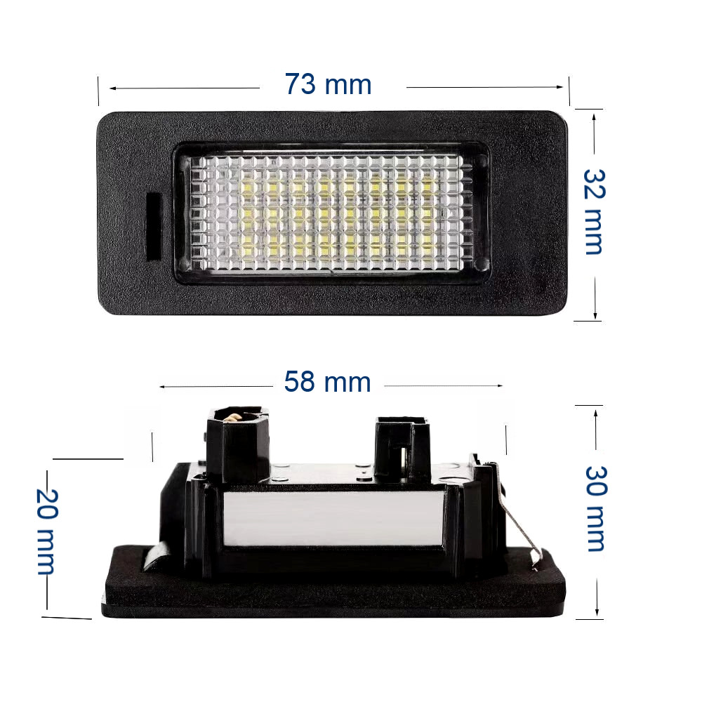 фото №16, Фонари led подсветка номерного знака регистрационный bmw x1 x3 x5 - передний. washi