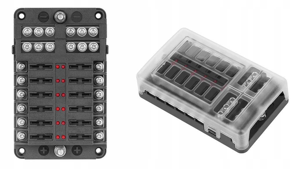 фото №10, Коробка разъём корпус предохранителей fb-12 с led