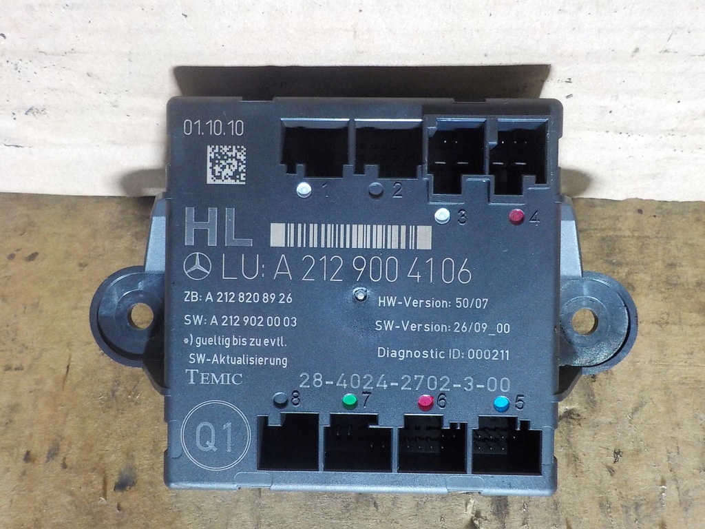 фото №1, Модуль дверь mercedes-benz оригинальный номер a2129004106