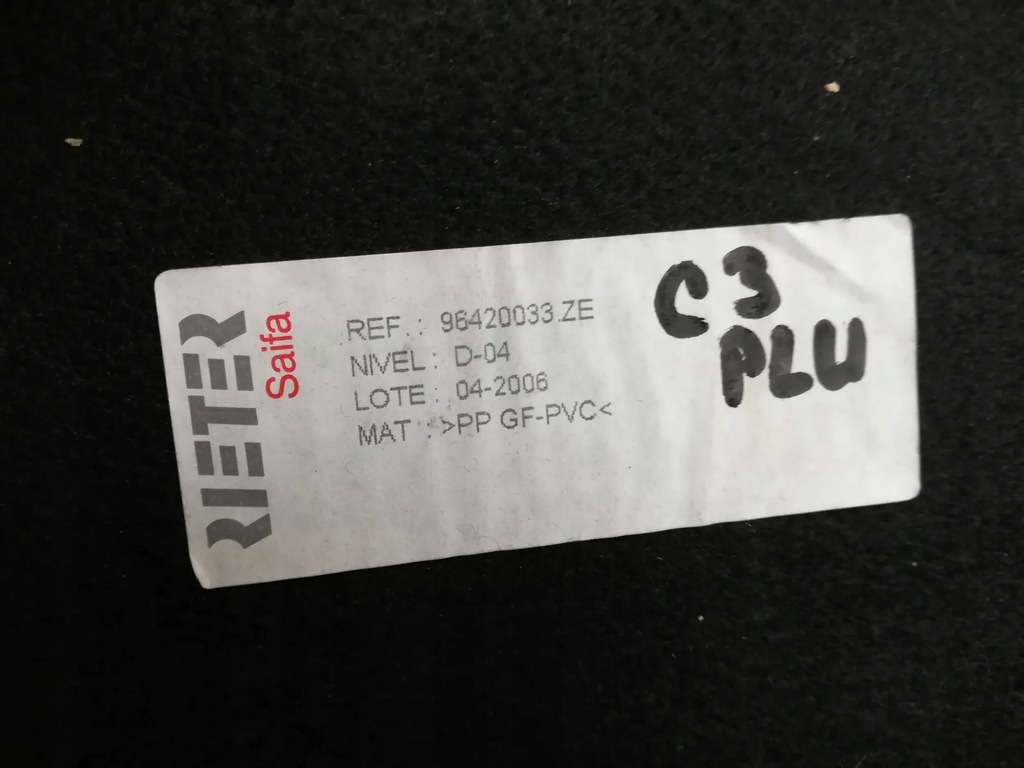 фото №6, Полка задняя задняя багажника citroen c3 pluriel