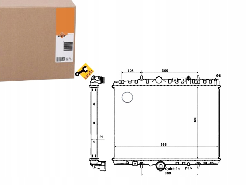 фото №1, Nrf радиатор wody peugeot 406 2.2 8b