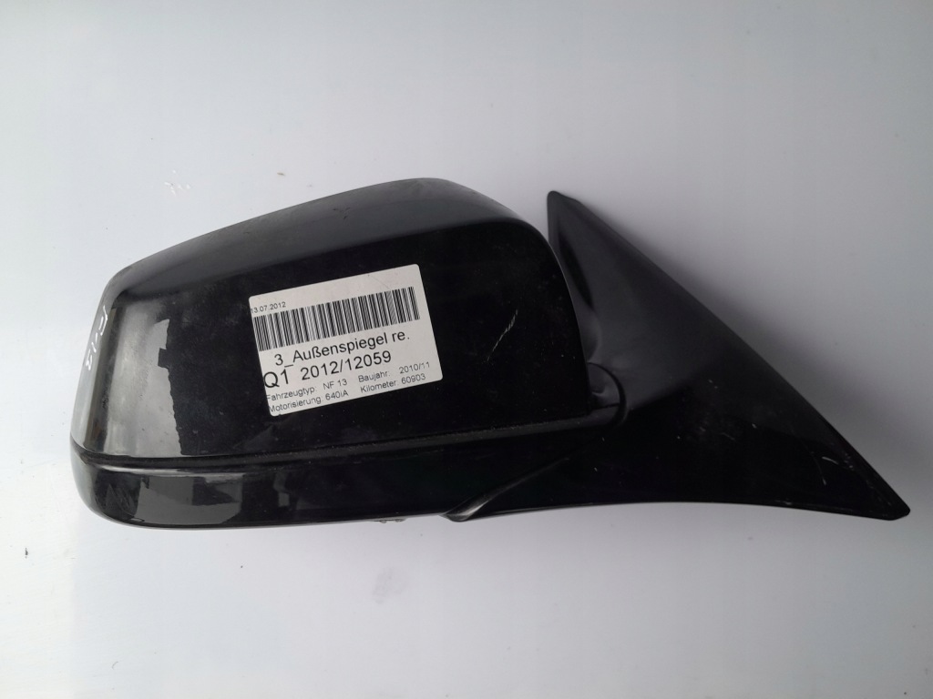 фото №1, Дзеркало праве 7pin камера фотохромний асистент bmw 6 f13 10-