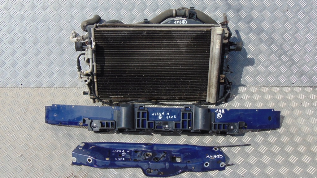 фото №1, Pas передній радіатор вентилятор opel astra h 1.4 бензин комплект