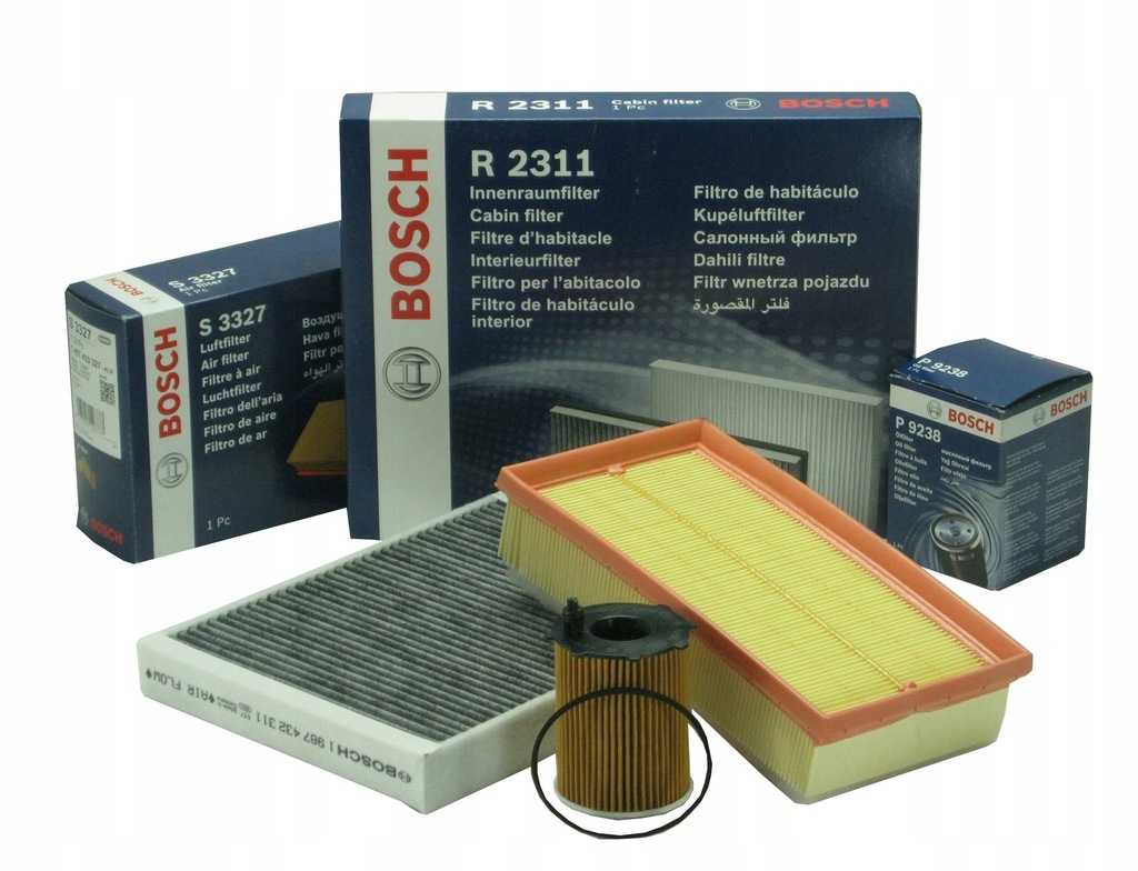 фото №1, Citroen c5 2 ii 08- 1.6 hdi 109km фильтры набор