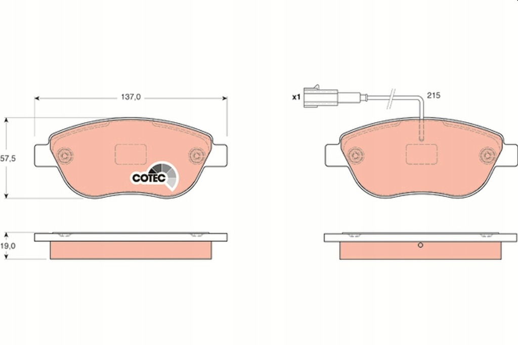 фото №12, Тормозные колодки тормозные перед fiat bravo ii 07-