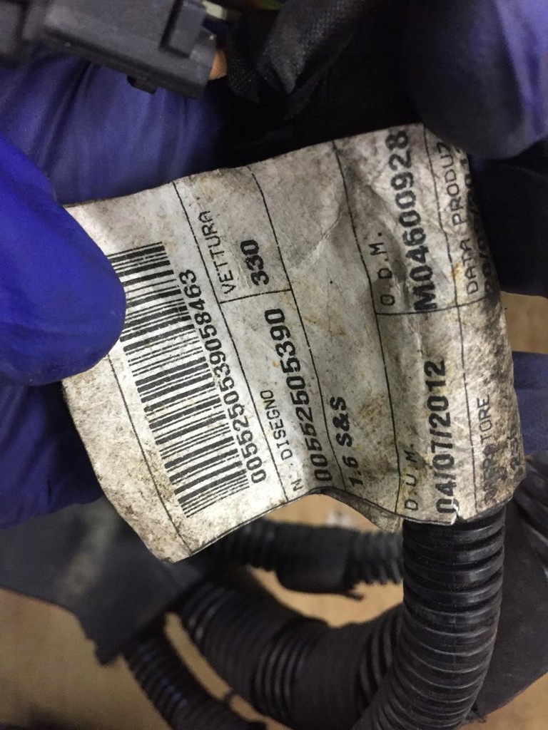 фото №4, Fiat doblo ii электропроводка двигателя 1.6 mjet 55209112