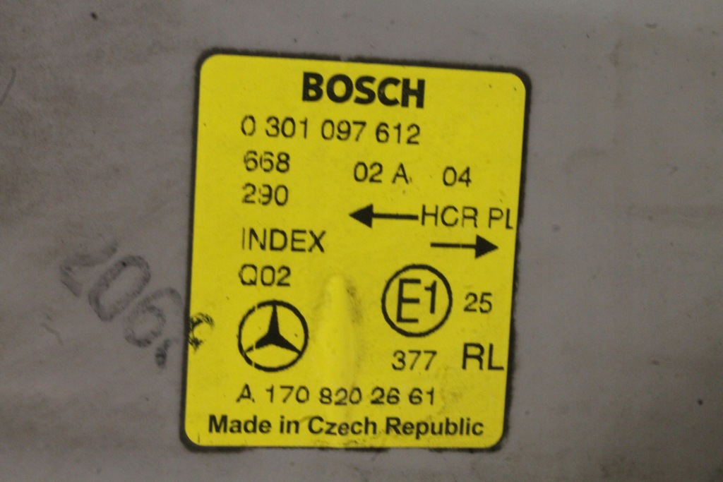 фото №3, Mercedes slk r170 лампа права передня фара правий перед