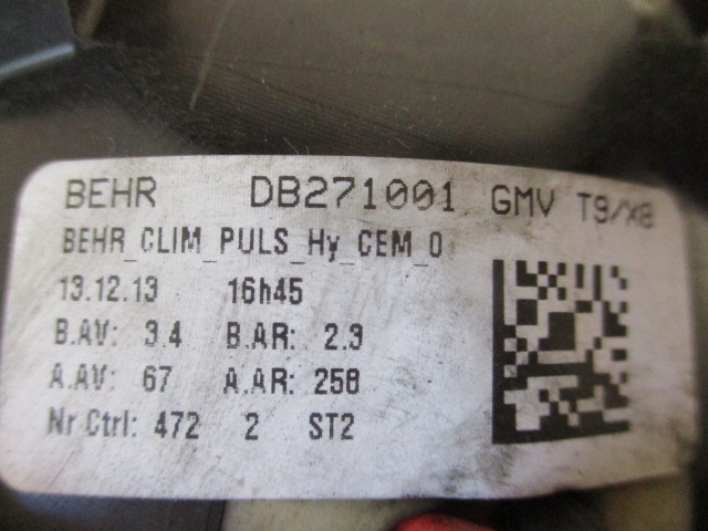 фото №8, Peugeot 308 ii t9 вентилятор повітродувка db271001