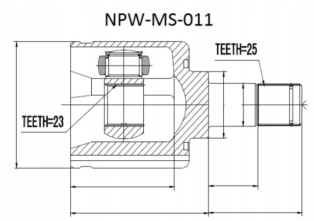 фото №2, Шарнир внутренний mitsubishi carisma da 1.8gdi 95-03, space star dg 1.8gdi