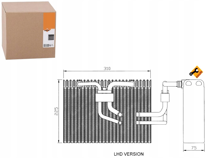 фото №1, Испаритель кондиционера saab 9-5 nrf