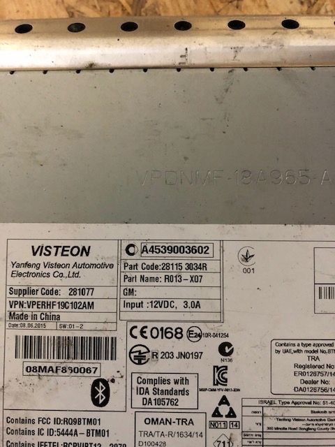 фото №1, Радіо smart 4539003602 smart fortwo forfour 453