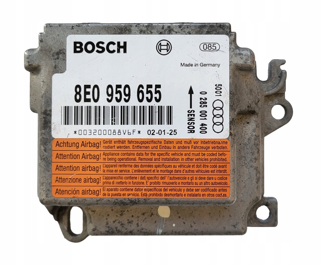фото №1, Audi a4 модуль датчик подушка безопасности 8e0959655 оригинал б/у