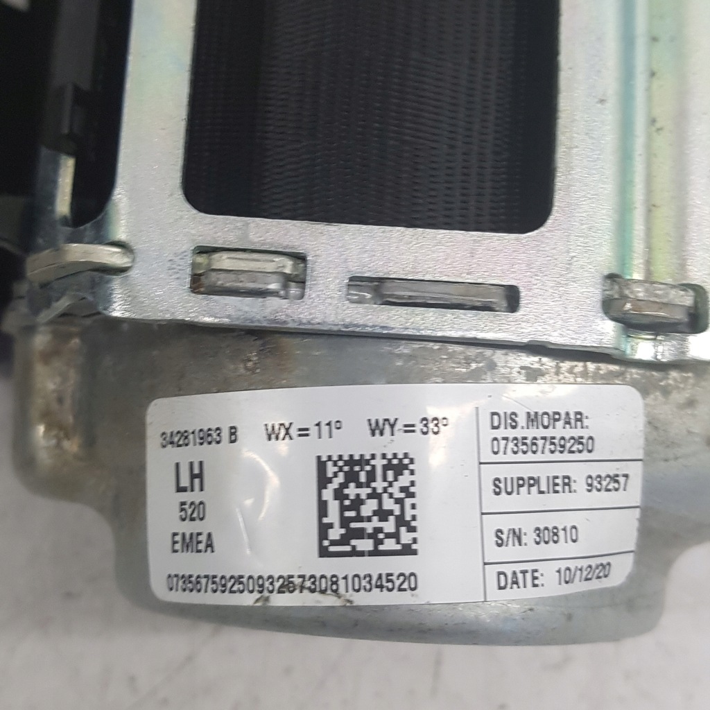 фото №2, Pas безпеки лівий задня jeep renegade 2020 1.3 bt hybrid