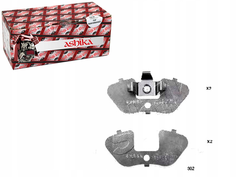 фото №1, Ashika 50-03-302 набор тормозных колодок тормозных, тормоза дисковые