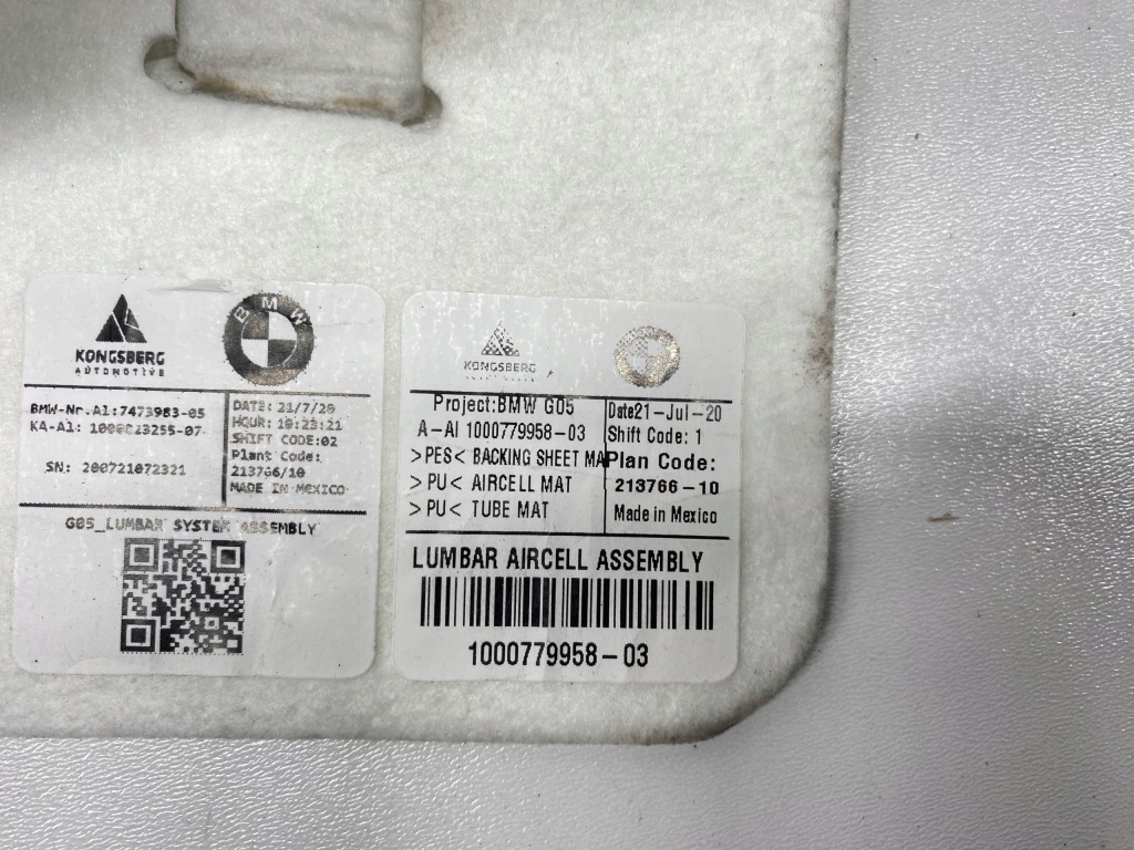 фото №7, Подушка мат пневматическая сиденье перед bmw x5 g05 x6 g06