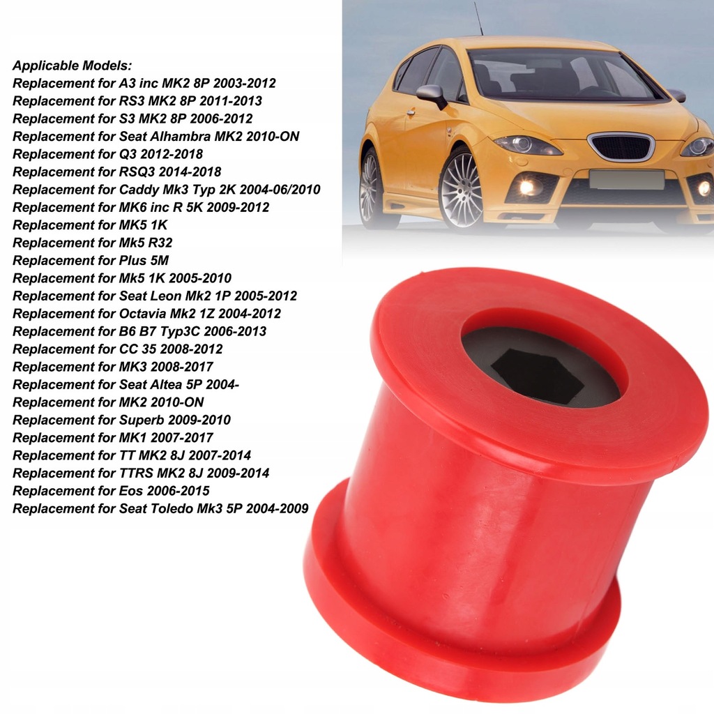 фото №15, Втулка важеля запасна з czerwonego poliuretanu